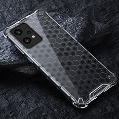 Silicone Transparent Frame Case Cover 360 Degrees AM4 for Realme 9 5G Gray