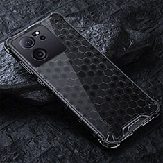 Silicone Transparent Frame Case Cover 360 Degrees AM4 for Xiaomi Mi 13T 5G Black