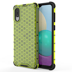 Silicone Transparent Frame Case Cover 360 Degrees for Samsung Galaxy M02 Green