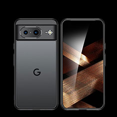 Silicone Transparent Frame Case Cover 360 Degrees WL3 for Google Pixel 8 5G Black