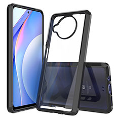 Silicone Transparent Frame Case Cover 360 Degrees ZJ5 for Xiaomi Mi 10i 5G Black