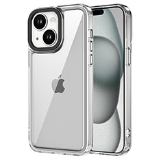 Silicone Transparent Frame Case Cover AC1 for Apple iPhone 13 Clear