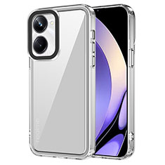 Silicone Transparent Frame Case Cover AC1 for Realme 10 Pro 5G Clear