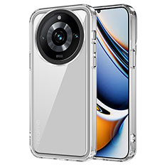 Silicone Transparent Frame Case Cover AC1 for Realme 11 Pro 5G Clear