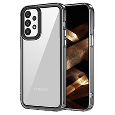 Silicone Transparent Frame Case Cover AC1 for Samsung Galaxy A33 5G Black