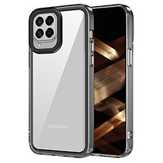 Silicone Transparent Frame Case Cover AC1 for Samsung Galaxy M33 5G Black