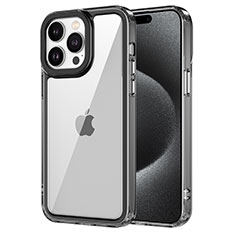 Silicone Transparent Frame Case Cover AC2 for Apple iPhone 14 Pro Max Black