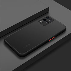 Silicone Transparent Frame Case Cover for Oppo K9X 5G Black