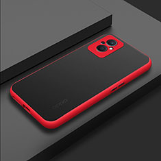 Silicone Transparent Frame Case Cover for Oppo Reno7 Lite 5G Red