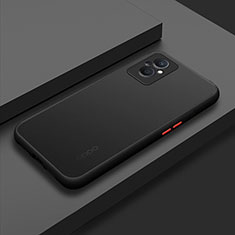 Silicone Transparent Frame Case Cover for Oppo Reno7 Z 5G Black
