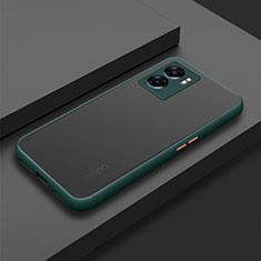 Silicone Transparent Frame Case Cover for Realme Q5i 5G Midnight Green