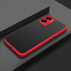 Silicone Transparent Frame Case Cover for Realme V23 5G Red