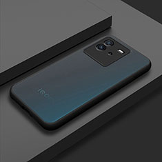 Silicone Transparent Frame Case Cover for Vivo iQOO Neo6 5G Black