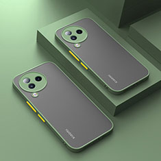 Silicone Transparent Frame Case Cover for Xiaomi Civi 3 5G Matcha Green