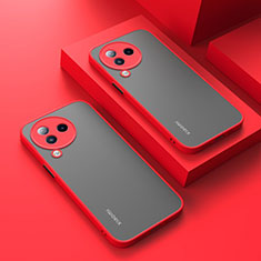Silicone Transparent Frame Case Cover for Xiaomi Civi 3 5G Red