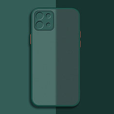 Silicone Transparent Frame Case Cover for Xiaomi Mi 11 Lite 4G Green