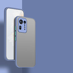 Silicone Transparent Frame Case Cover for Xiaomi Mi Mix 4 5G Lavender Gray