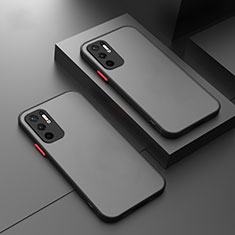 Silicone Transparent Frame Case Cover for Xiaomi Redmi Note 10T 5G Black