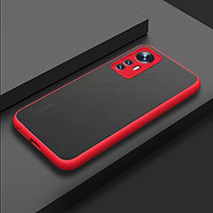 Silicone Transparent Frame Case Cover for Xiaomi Redmi Note 12S Red