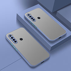 Silicone Transparent Frame Case Cover for Xiaomi Redmi Note 8 (2021) Lavender Gray