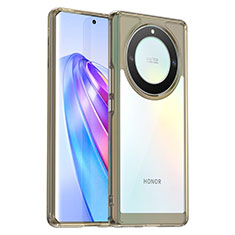 Silicone Transparent Frame Case Cover J01S for Huawei Honor Magic5 Lite 5G Gray