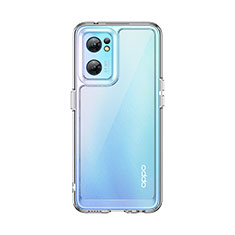 Silicone Transparent Frame Case Cover J01S for Oppo Reno7 5G Clear