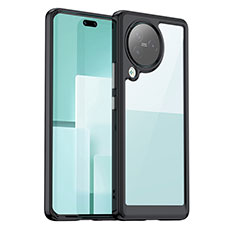 Silicone Transparent Frame Case Cover J01S for Xiaomi Civi 3 5G Black