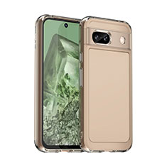Silicone Transparent Frame Case Cover J02S for Google Pixel 8a 5G Gray
