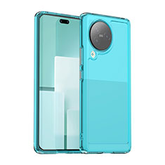 Silicone Transparent Frame Case Cover J02S for Xiaomi Civi 3 5G Blue