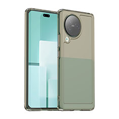 Silicone Transparent Frame Case Cover J02S for Xiaomi Civi 3 5G Gray