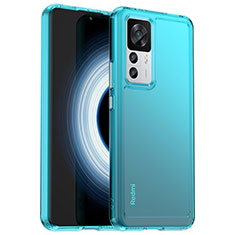 Silicone Transparent Frame Case Cover J02S for Xiaomi Mi 12T 5G Blue