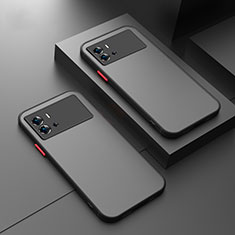Silicone Transparent Frame Case Cover M01 for Vivo iQOO 9 5G Black