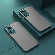 Silicone Transparent Frame Case Cover M01 for Xiaomi Mi 12 Pro 5G Green