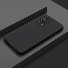 Silicone Transparent Frame Case Cover M02 for Vivo iQOO 8 Pro 5G Black
