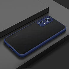 Silicone Transparent Frame Case Cover M02 for Xiaomi Mi 12 5G Blue