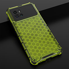 Silicone Transparent Frame Case Cover M05 for Vivo iQOO 9 Pro 5G Green