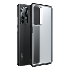 Silicone Transparent Frame Case Cover M05 for Xiaomi Mi 12 5G Black