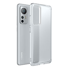 Silicone Transparent Frame Case Cover M05 for Xiaomi Mi 12 Lite 5G Clear