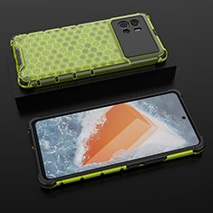 Silicone Transparent Frame Case Cover M06 for Vivo iQOO 9 5G Green