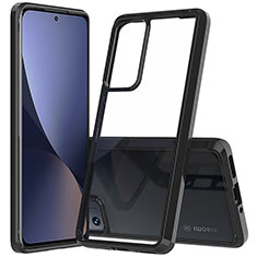 Silicone Transparent Frame Case Cover M07 for Xiaomi Mi 12 5G Black