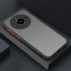 Silicone Transparent Frame Case Cover P01 for Realme 11 Pro 5G Black