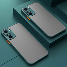 Silicone Transparent Frame Case Cover P01 for Xiaomi Mi 11X Pro 5G Green