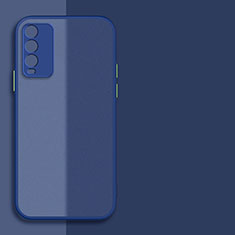 Silicone Transparent Frame Case Cover P01 for Xiaomi Redmi 9T 4G Blue