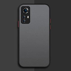 Silicone Transparent Frame Case Cover P02 for Xiaomi Redmi Note 12S Black