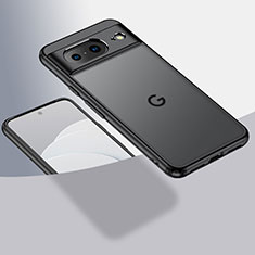 Silicone Transparent Frame Case Cover W01L for Google Pixel 8 5G Black