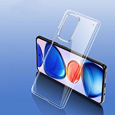 Silicone Transparent Frame Case Cover W01L for Xiaomi Mi 11X Pro 5G Clear