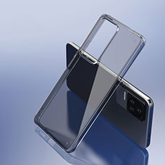 Silicone Transparent Frame Case Cover W01L for Xiaomi Poco F4 5G Black