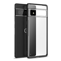 Silicone Transparent Frame Case Cover WL1 for Google Pixel 7 Pro 5G Black