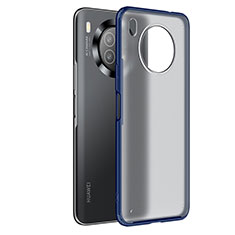 Silicone Transparent Frame Case Cover WL1 for Huawei Nova 8i Blue