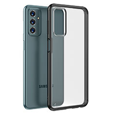 Silicone Transparent Frame Case Cover WL1 for Samsung Galaxy F23 5G Black
